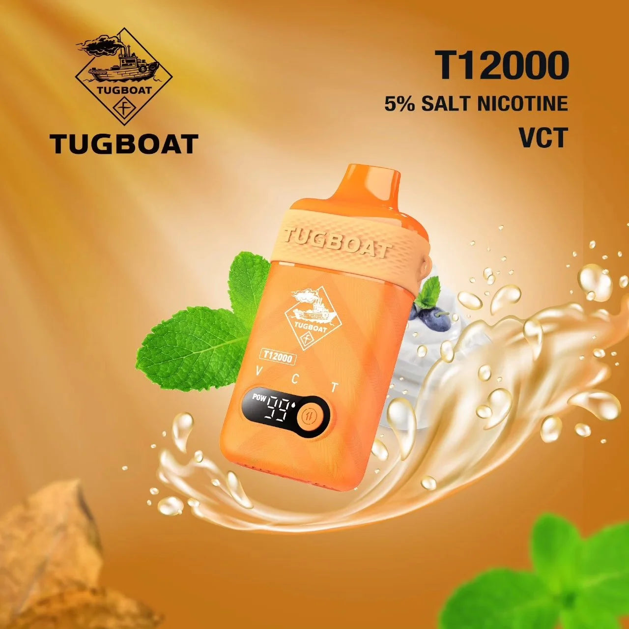 TUGBOAT T12000 Disposable Vape 5% – Up to 12,000 Puffs