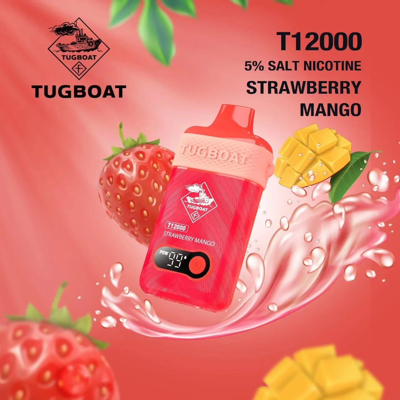 TUGBOAT T12000 Disposable Vape 5% – Up to 12,000 Puffs