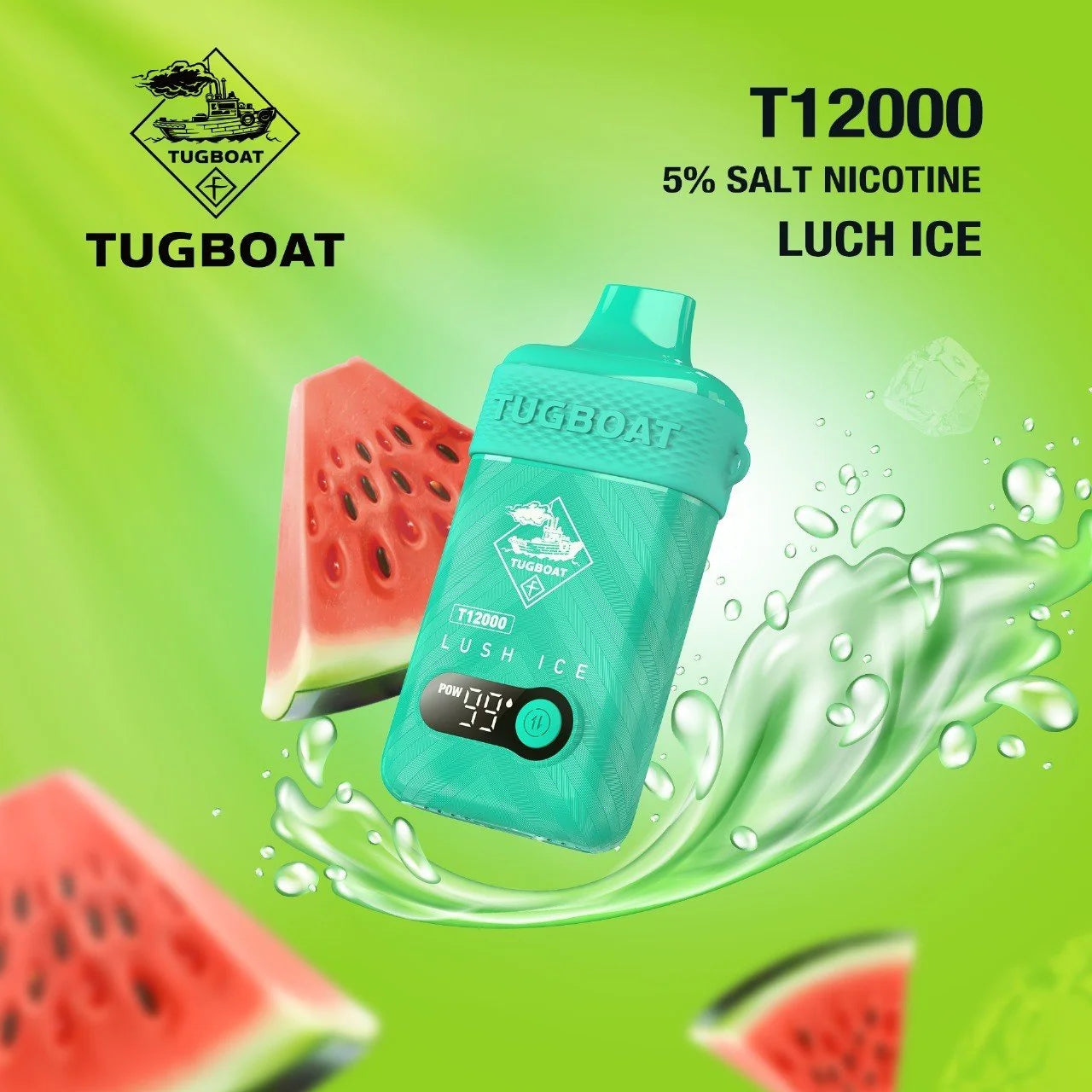 TUGBOAT T12000 Disposable Vape 5% – Up to 12,000 Puffs