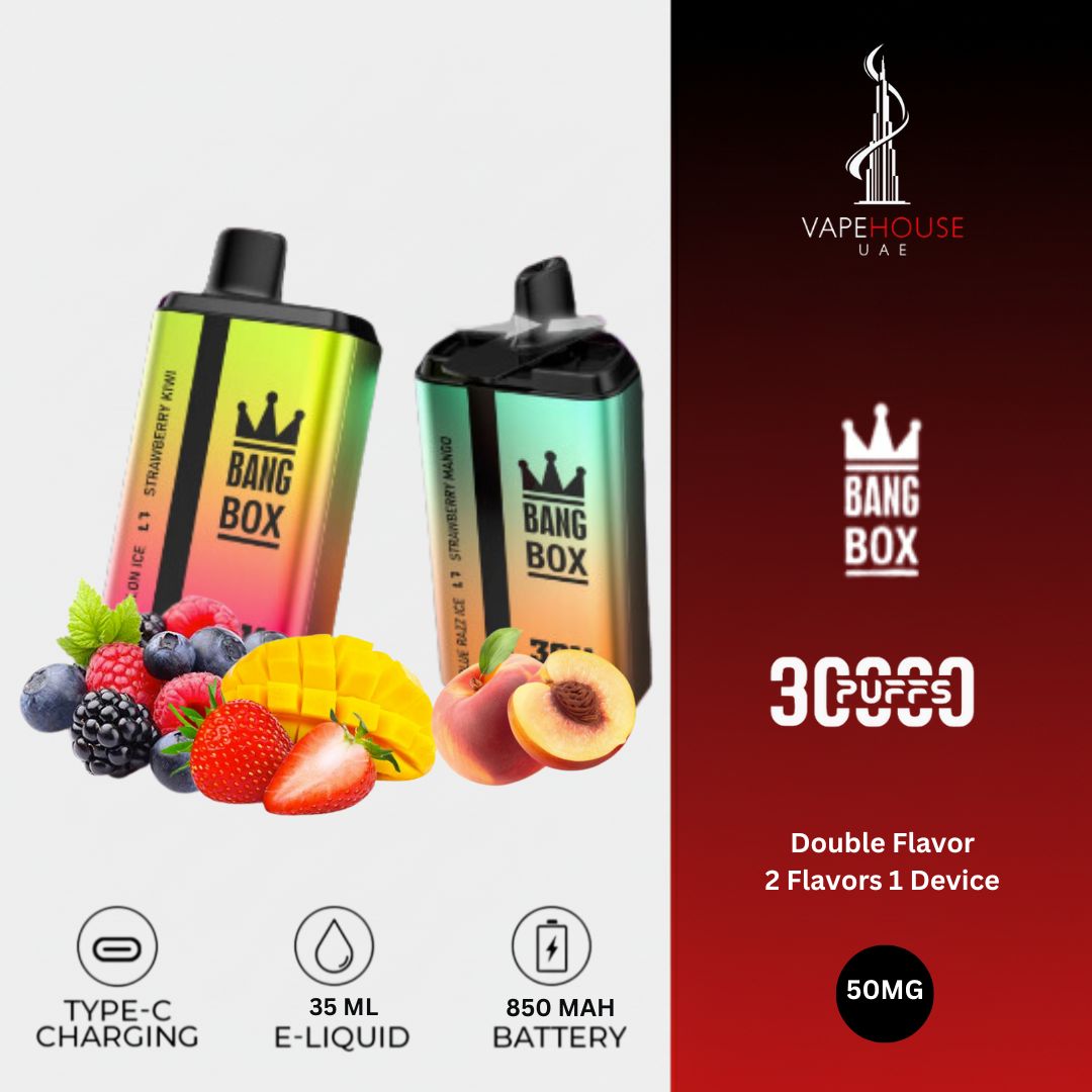 BANG BOX DOUBLE FLAVOUR 30000 PUFF 50MG BANG BOX DOUBLE FLAVOUR 30000 PUFF 50MG
