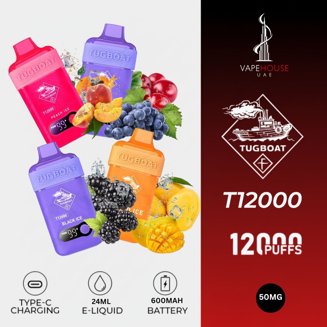 TUGBOAT T 12000 DISPOSABLE VAPE 5% TUGBOAT T 12000 DISPOSABLE VAPE 5%