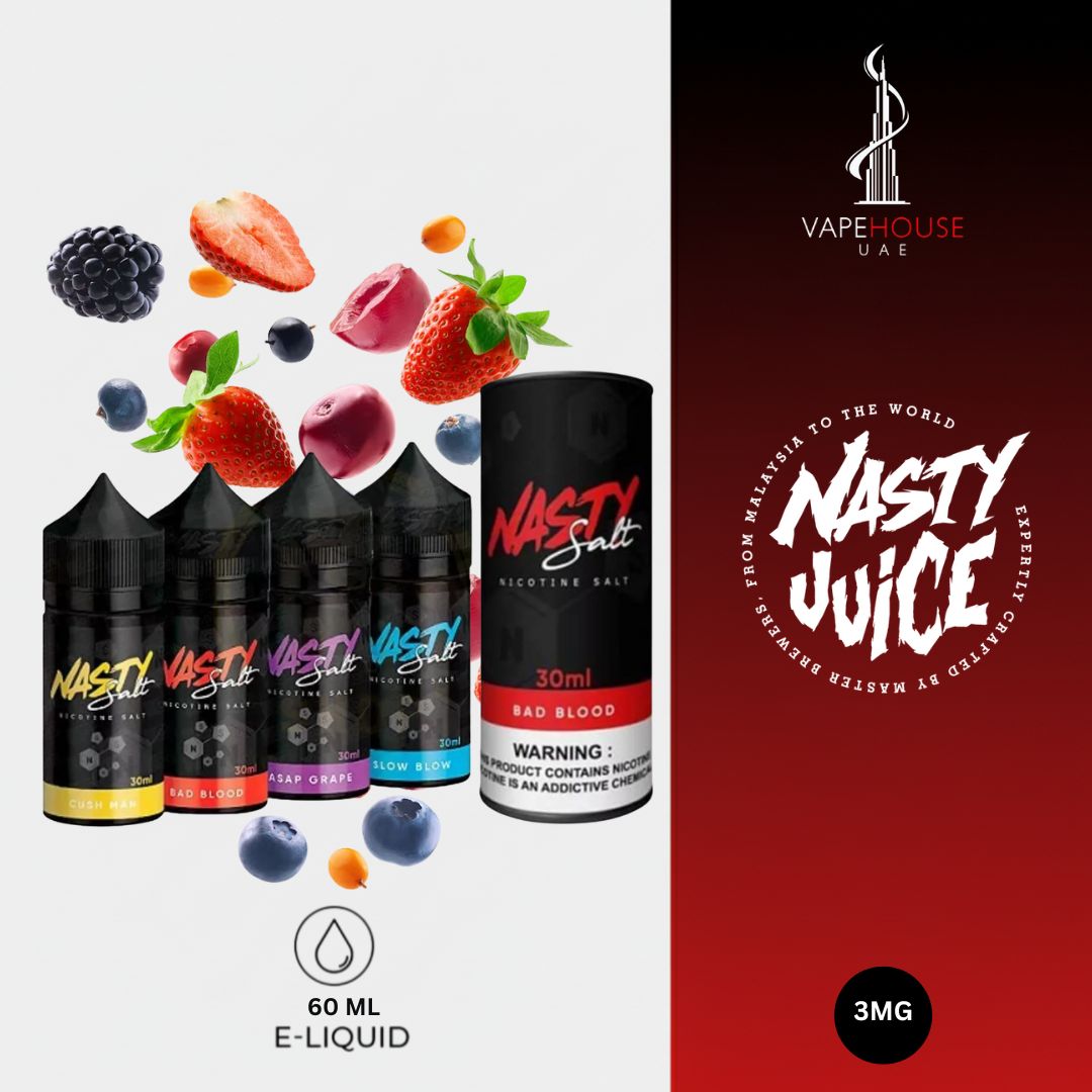 Nasty Juice e-liquid 60 Ml Vape House UAE branding