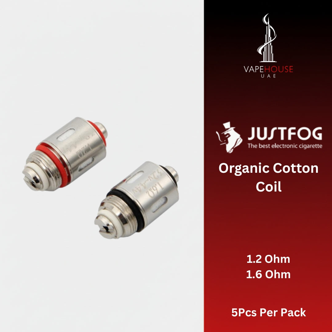 JUSTFOG Organic Cotton Coil 5/pack