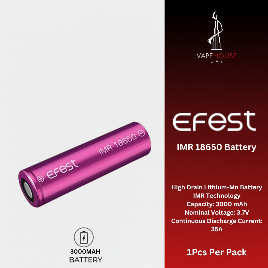 EFEST Battery 18650 (1 piece)