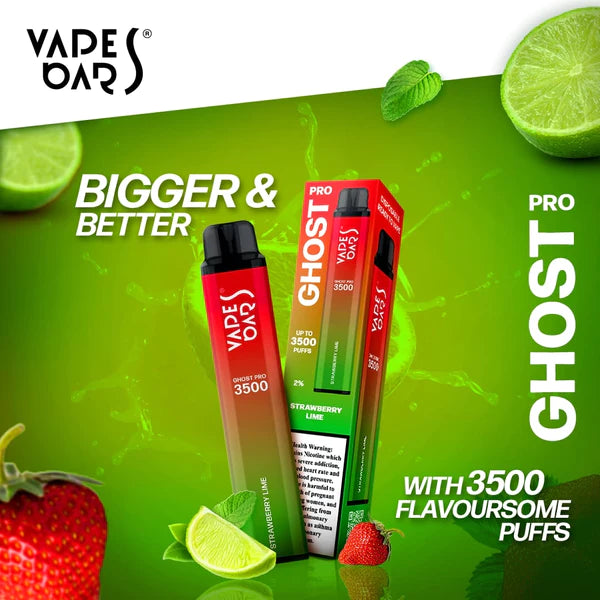 Vape Bar Ghost Pro disposable vaping devices in strawberry flavors