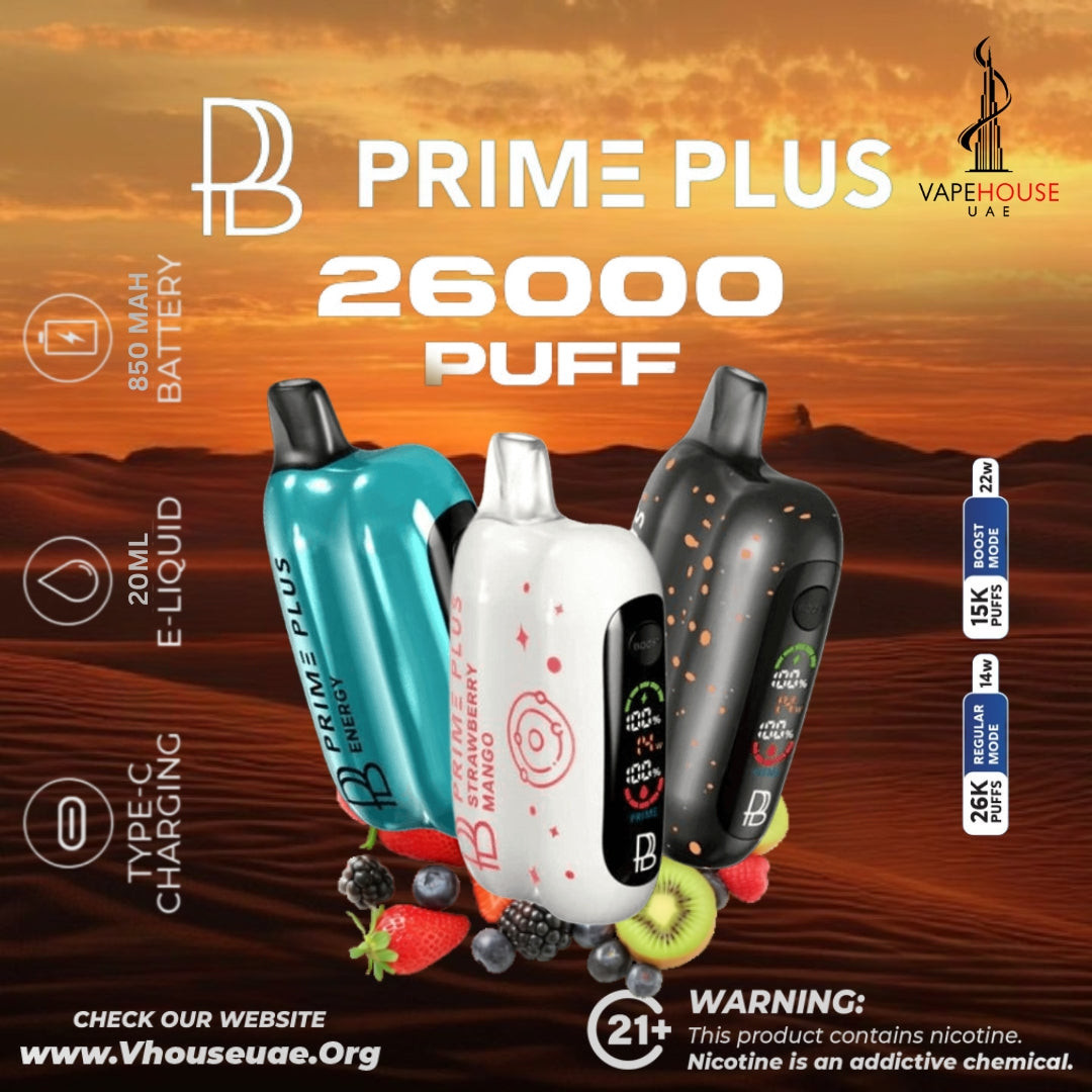 Prime Bar Plus 26000 puff 50mg