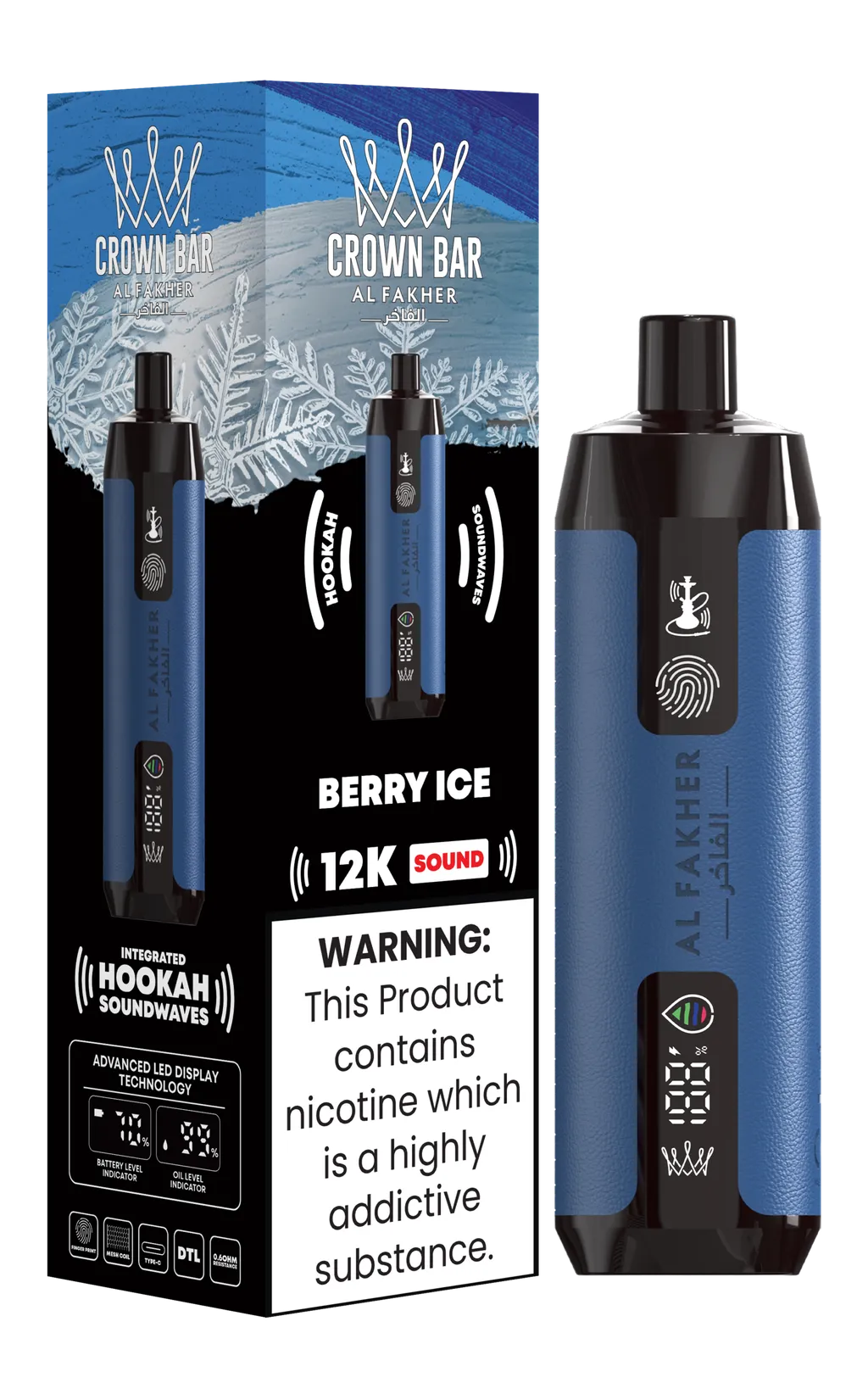 AL FAKHER 12000 PUFF DISPOSABLE (SOUND EDTION) 0.5%(5mg)