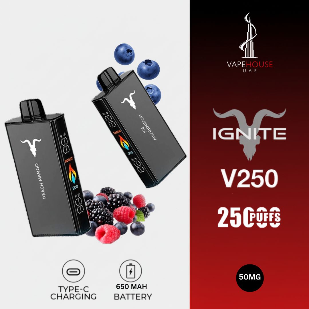 IGNITE V250 DISPOSABLE VAPE DEVICE (25000 PUFFS) IGNITE V250 DISPOSABLE VAPE DEVICE (25000 PUFFS)