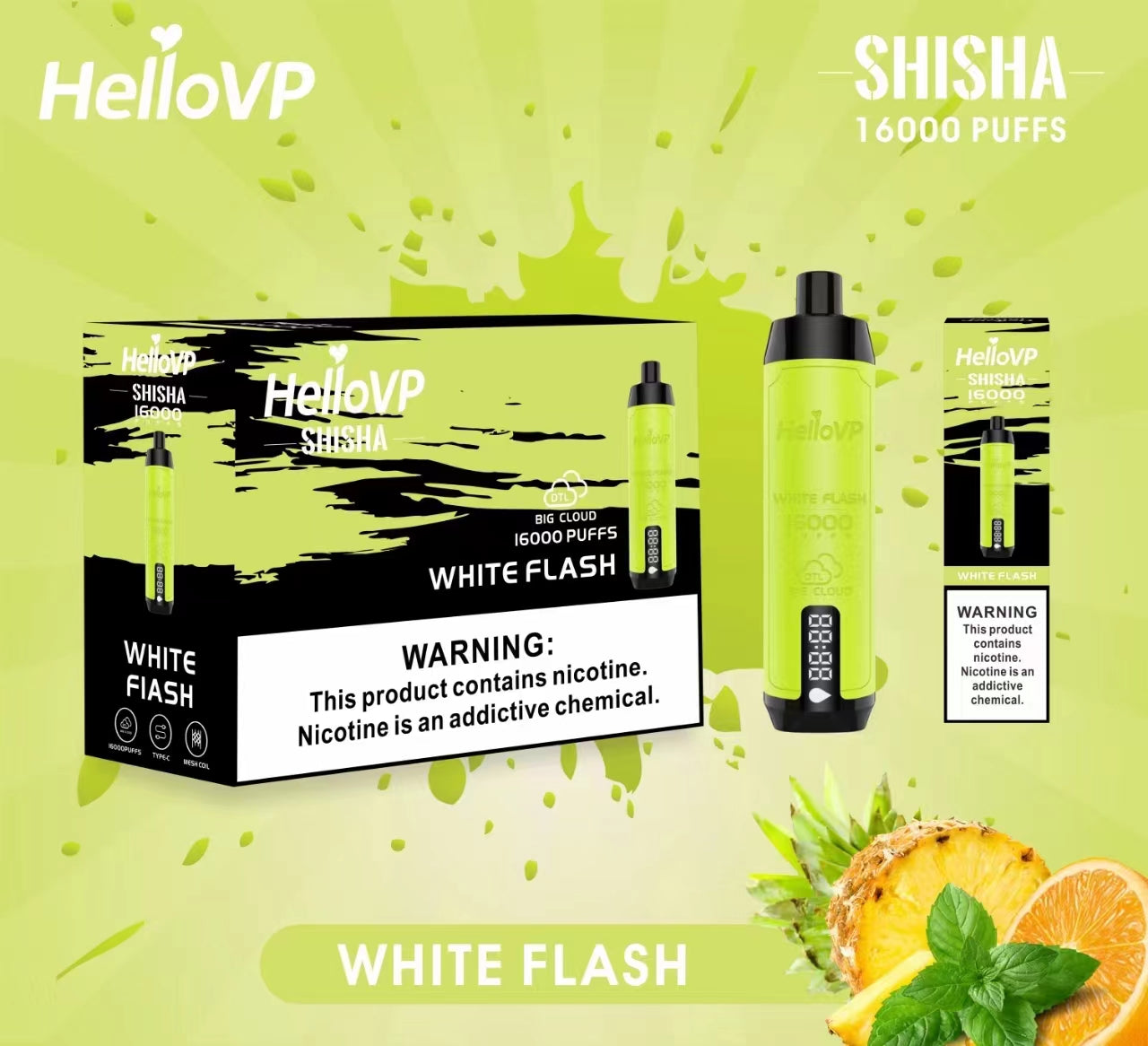 HELLOVP SHISHA (16000 PUFF)