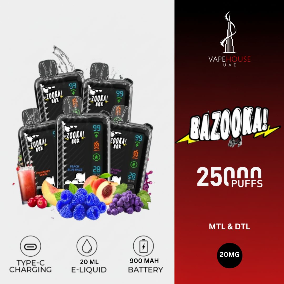 ZOOKA BOX 25K PUFFS – 50 MG