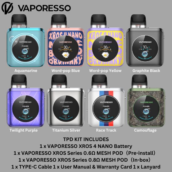 VAPORESSO XROS 4 NANO - 1350 mAh
