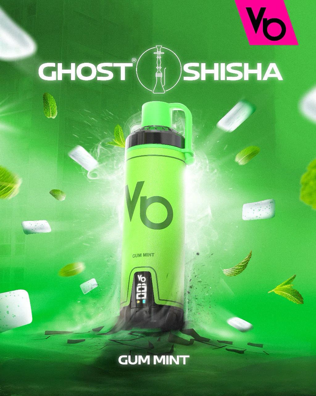 GHOST SHISHA DISPOSABLE 15000puff 5MG