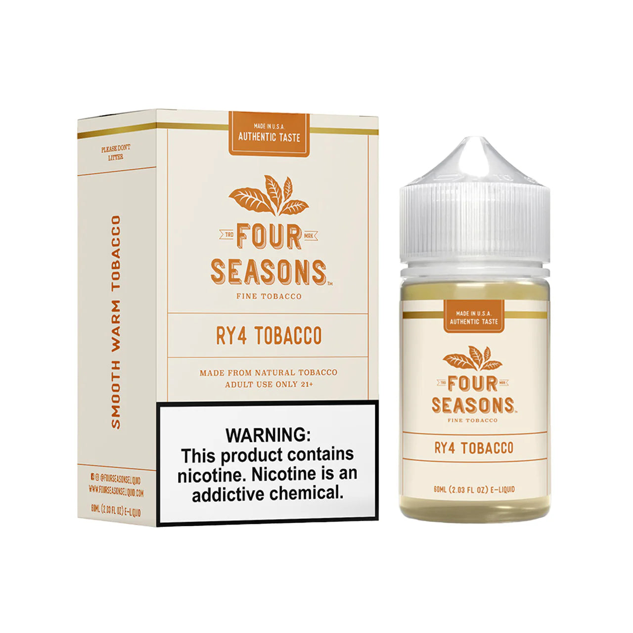 Four Seasons Fine Tobacco E-Liquid 60ML