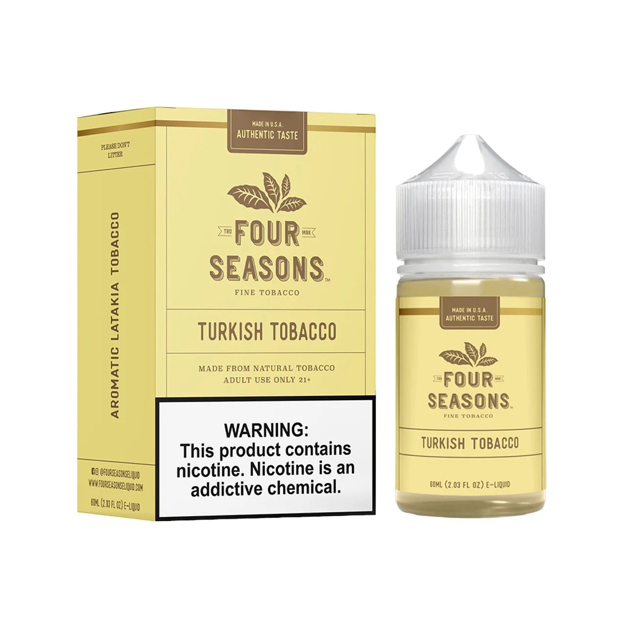 Four Seasons Fine Tobacco E-Liquid 60ML