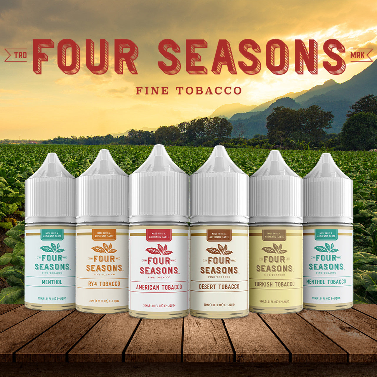 Four Seasons Fine Tobacco Salt Nicotine E-Liquid 30MG / 50MG