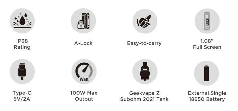 GEEKVAPE S100 AEGIS SOLO 2 STARTER KIT