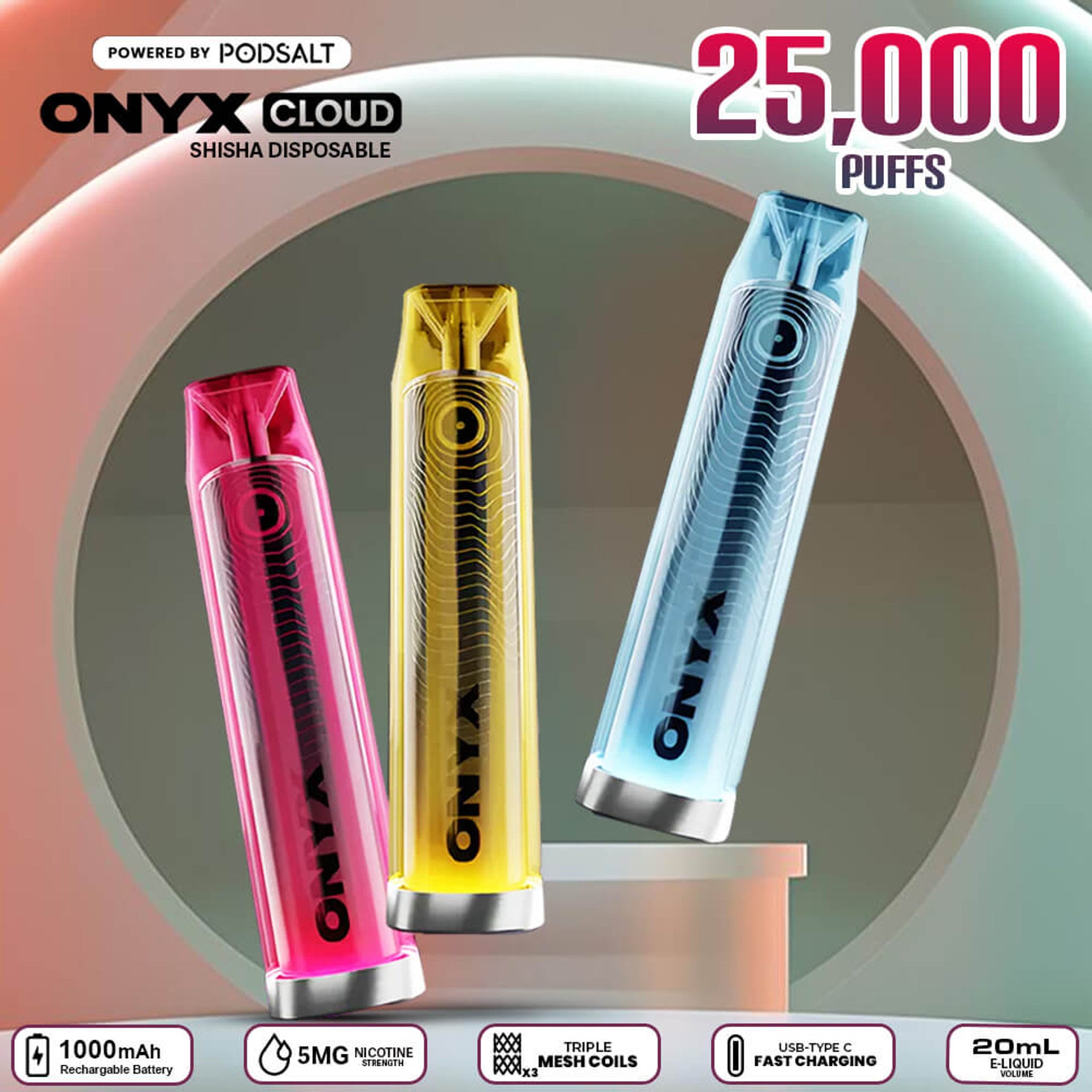 ONYX CLOUD 25000 PUFFS (5MG)
