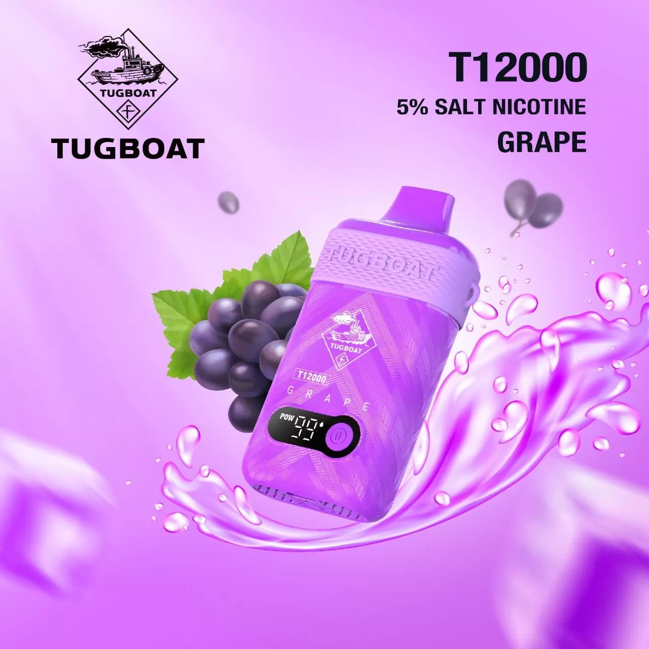 TUGBOAT T12000 Disposable Vape 5% – Up to 12,000 Puffs
