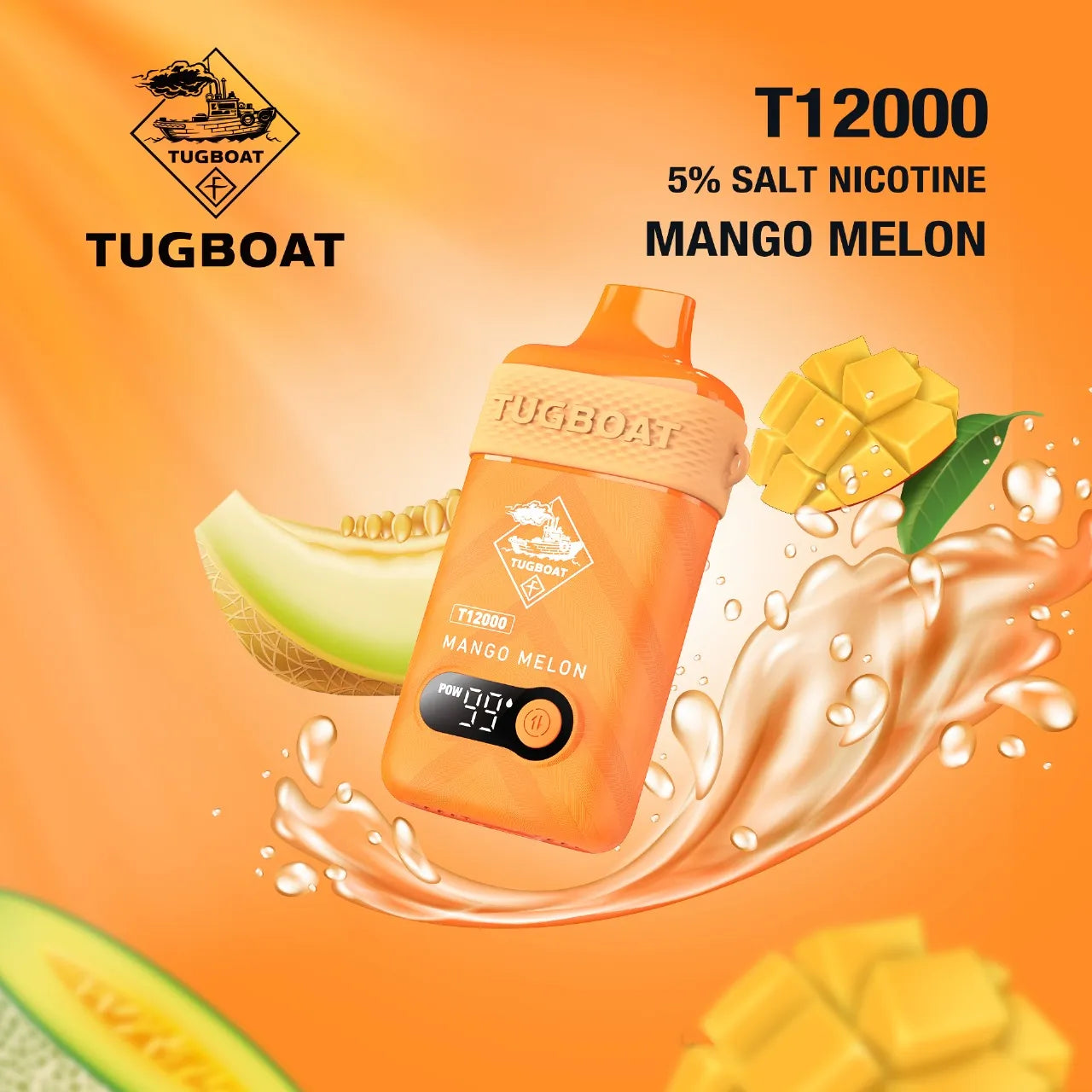 TUGBOAT T12000 Disposable Vape 5% – Up to 12,000 Puffs