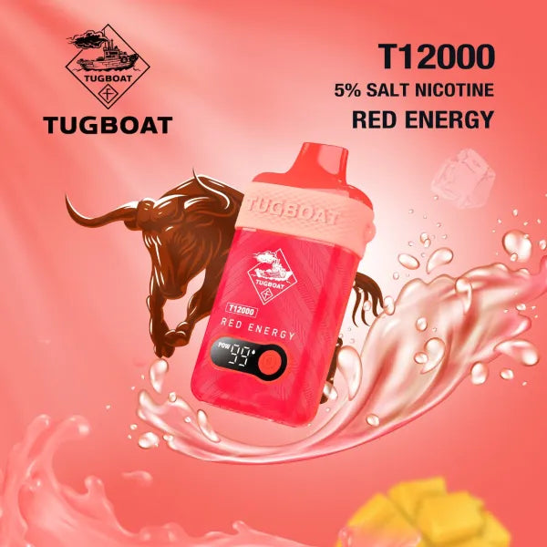 TUGBOAT T12000 Disposable Vape 5% – Up to 12,000 Puffs