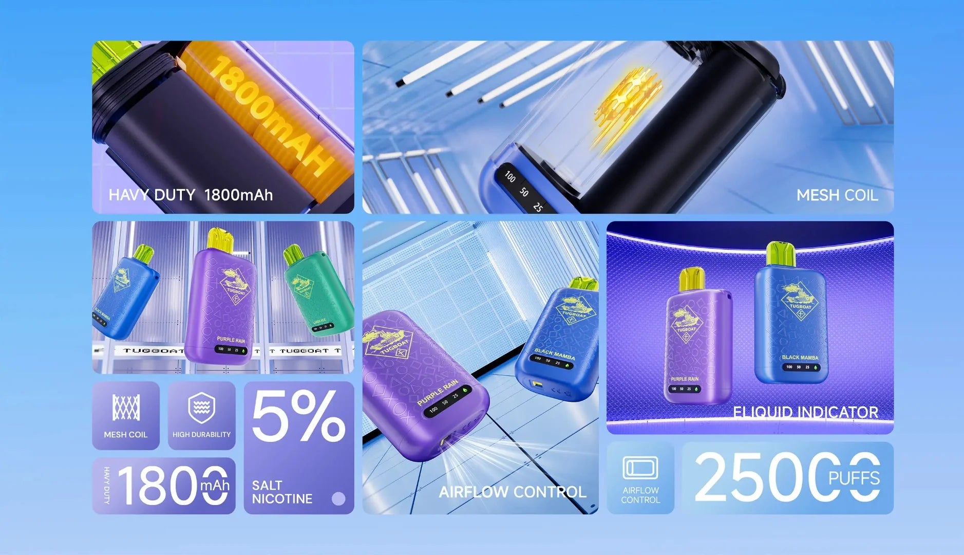 TUGBOAT VAST 25000 PUFFS DISPOSABLE VAPE