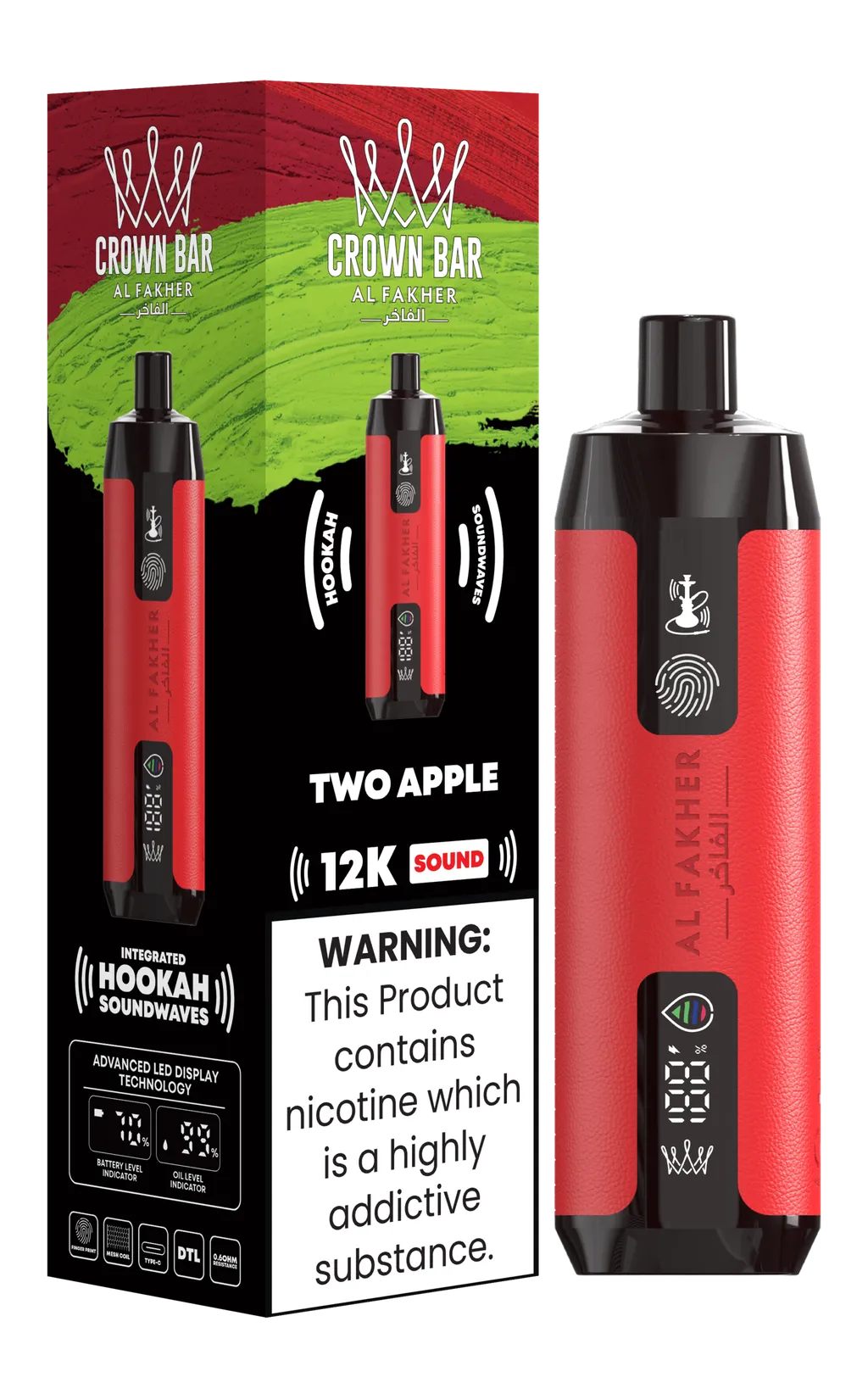 AL FAKHER 12000 PUFF DISPOSABLE (SOUND EDTION) 0.5%(5mg)