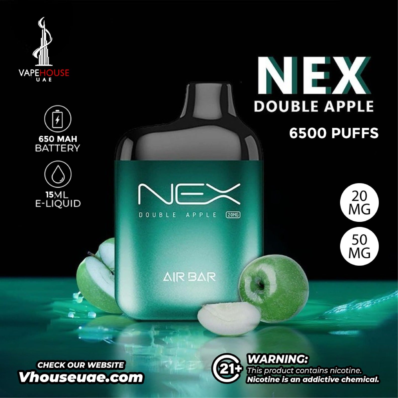 AIR BAR NEX DISPOSABLE VAPE 6500 PUFFS