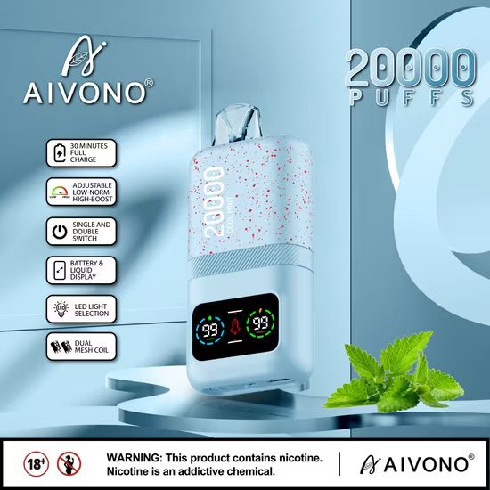 AIVONO 20000 Puffs Disposable Vape 50mg (5%)