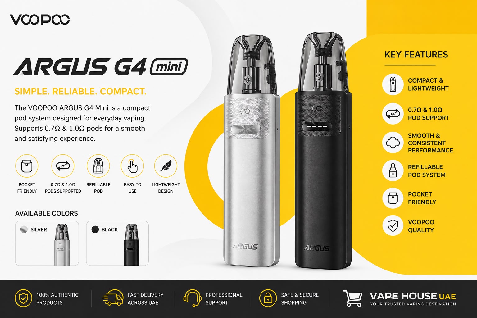 VOOPOO ARGUS G4 Mini Pod Kit