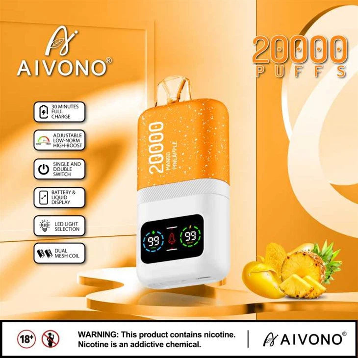 AIVONO 20000 Puffs Disposable Vape 50mg (5%)