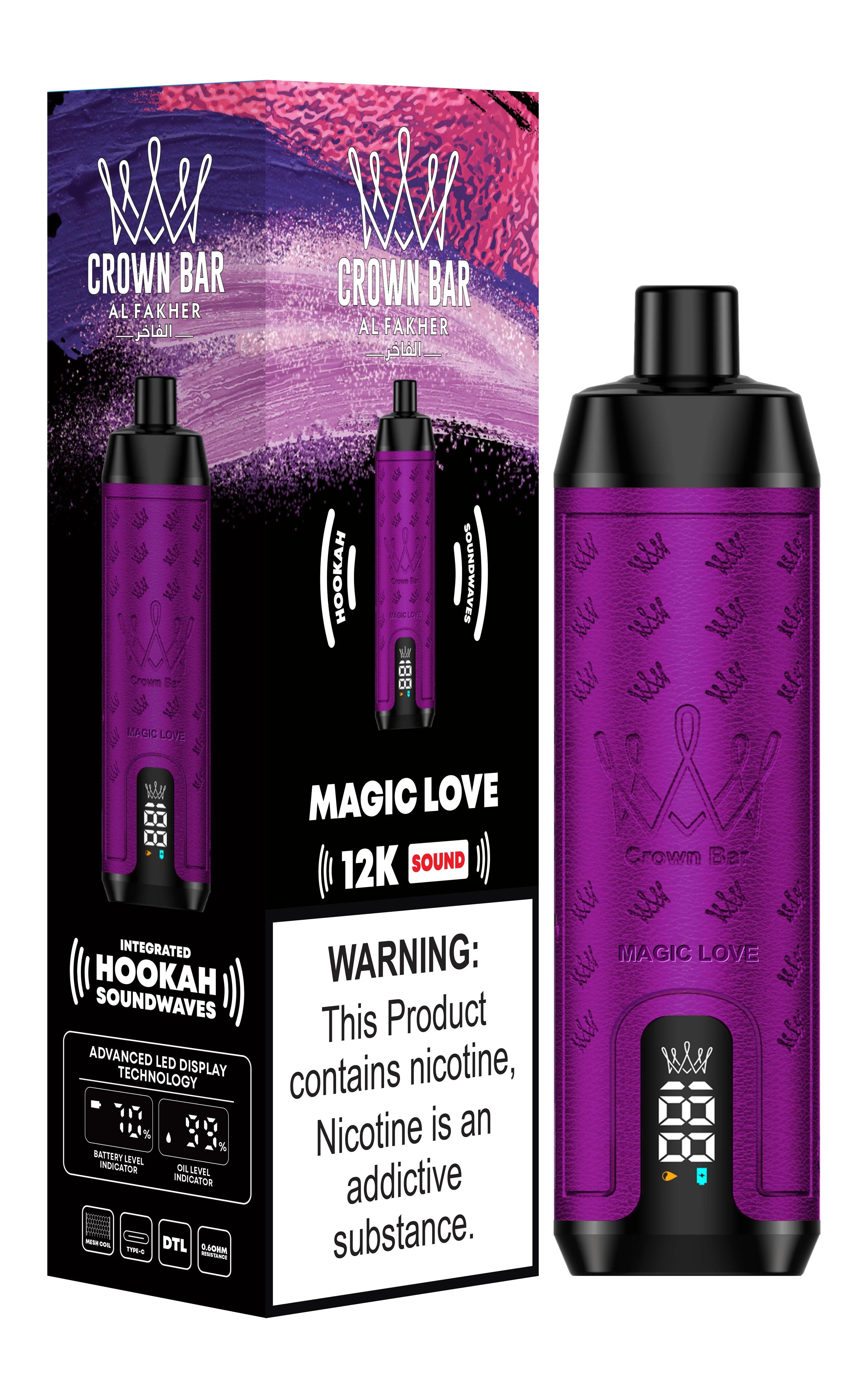 AL FAKHER 12000 PUFF DISPOSABLE (SOUND EDTION) 0.5%(5mg)