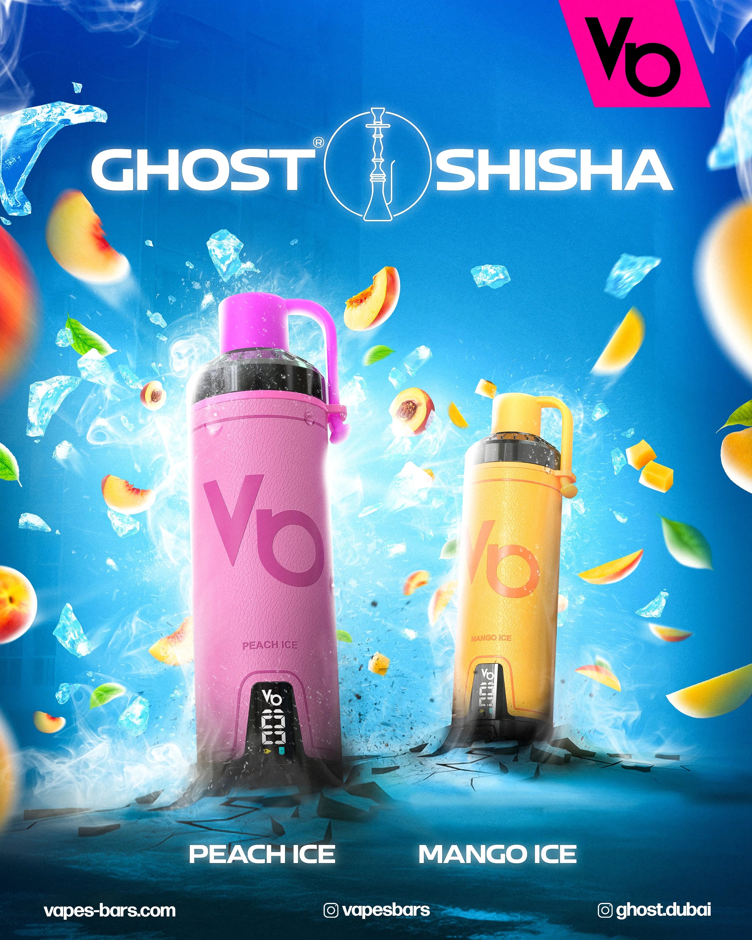 GHOST SHISHA DISPOSABLE 15000puff 5MG