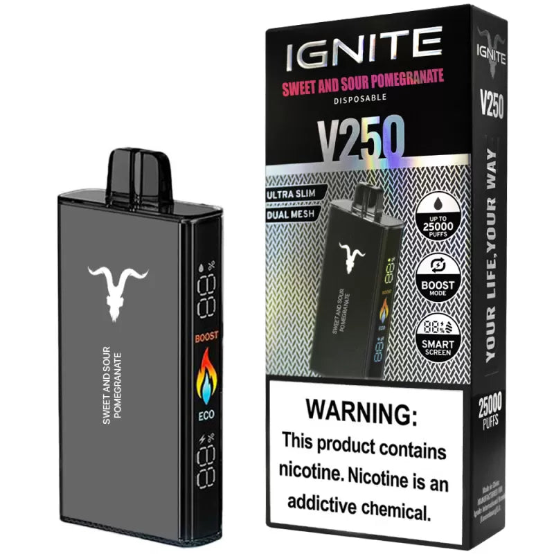 ignite vape flavour sweet and sour pomegranate