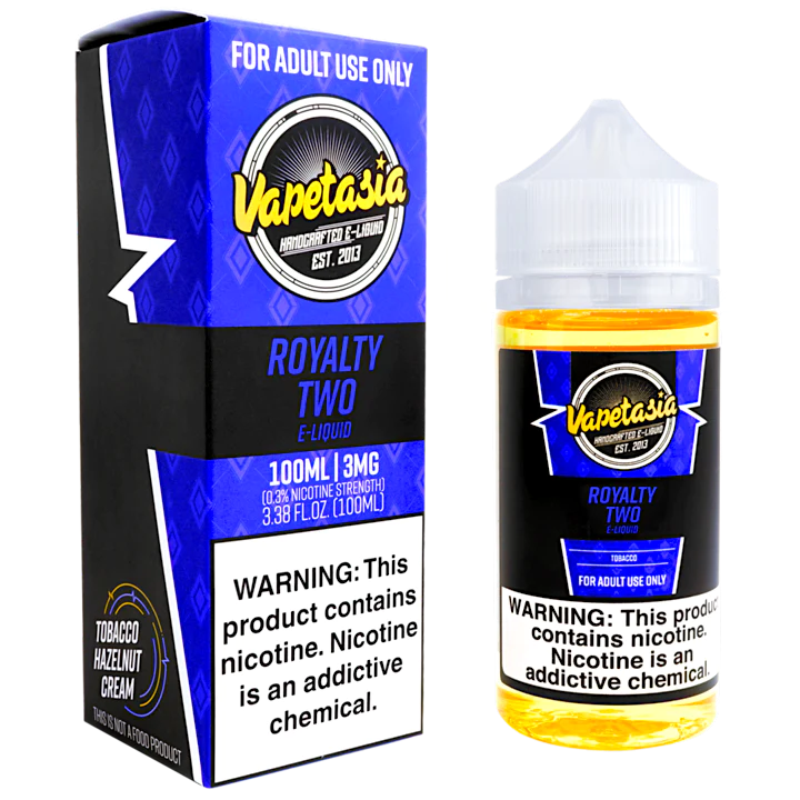 VAPETASIA - ROYALTY TWO (3 & 6 mg) /100ml