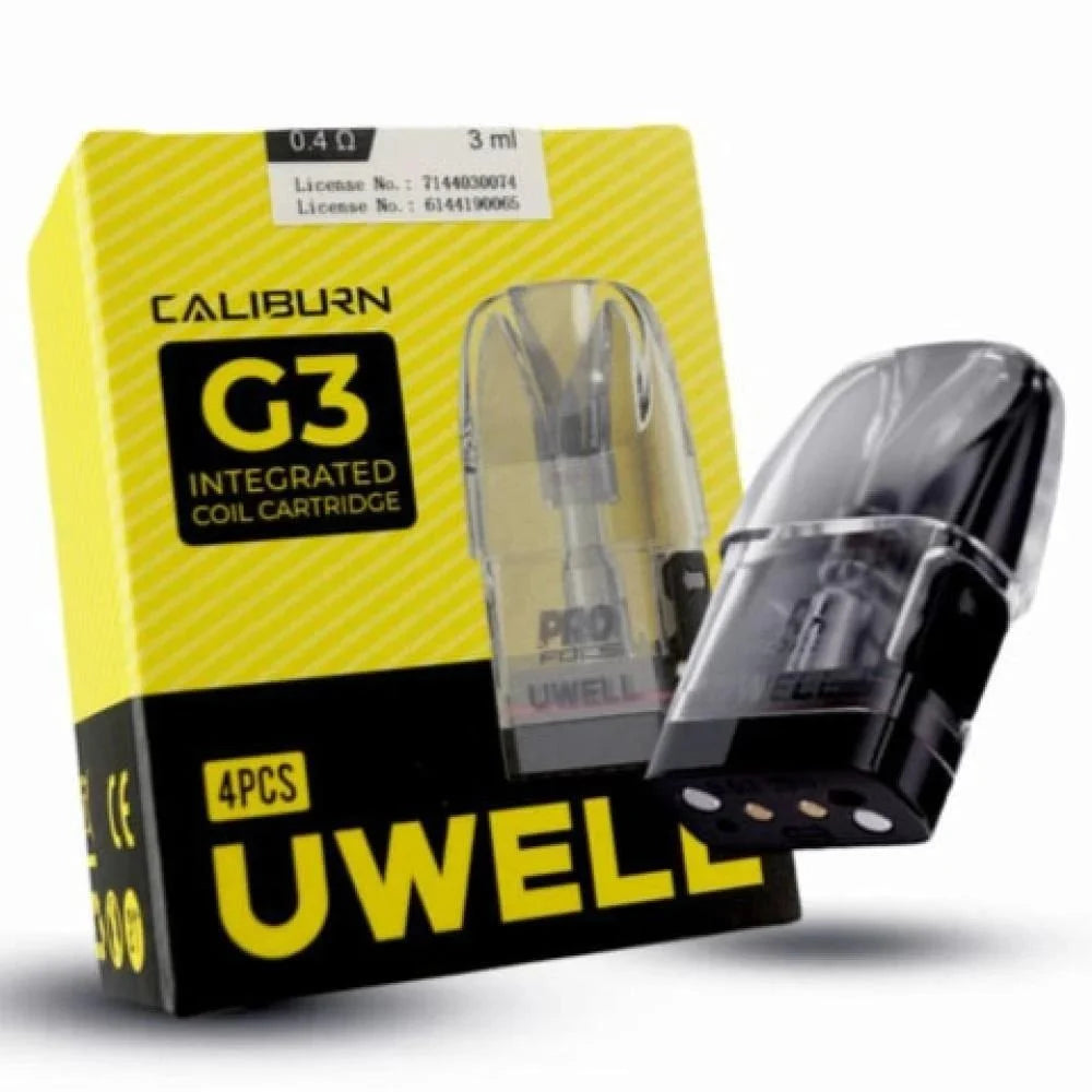 Uwell Caliburn G3 Pod Cartridge 4 Pc/Pack Uwell Caliburn G3 Pod Cartridge 4 Pc/Pack