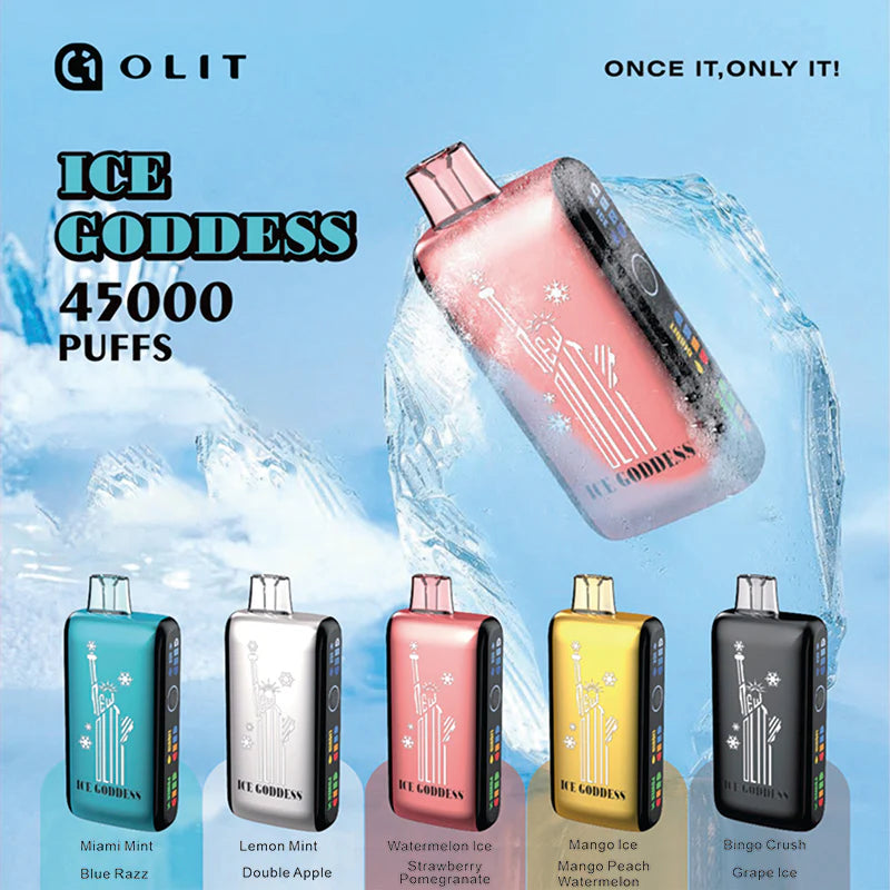OLIT ICE CODDESS 45000 Puffs Disposable Vape  50MG