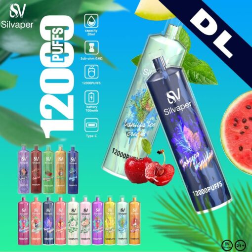 SILVAPER DL 12000 PUFFS / 3MG