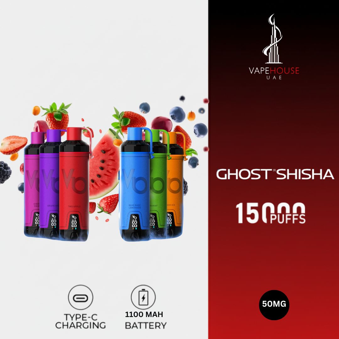 GHOST SHISHA DISPOSABLE 15000puff  5MG