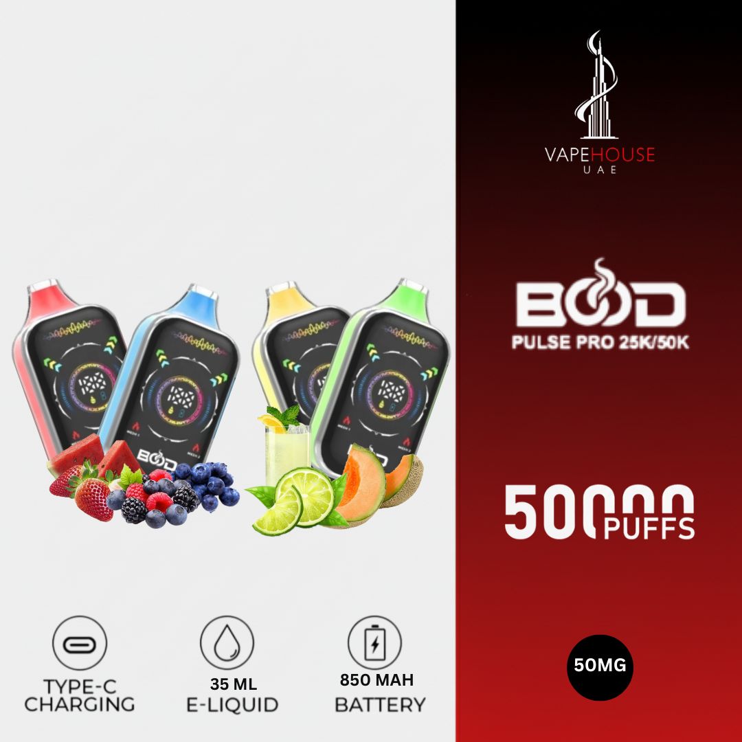 BOOD PULSE  PRO 50000 PUFFS 25K/50K 50mg