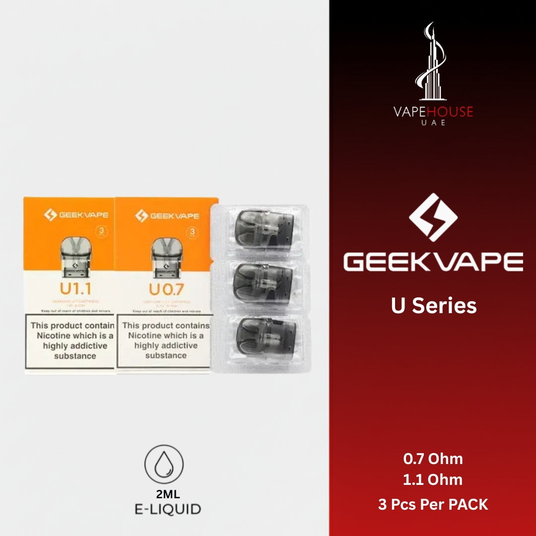 GEEKVAPE U REPLACEMENT PODS - 3 PACK