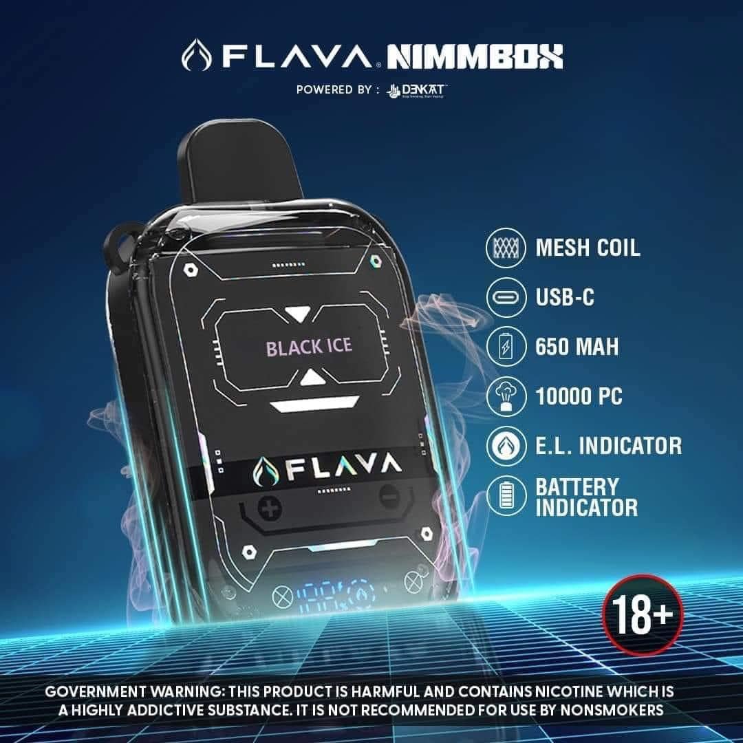𝐅𝐋𝐀𝐕𝐀 𝐍𝐈𝐌𝐌𝐁𝐎𝐗 10,000 PUFFS 30MG
