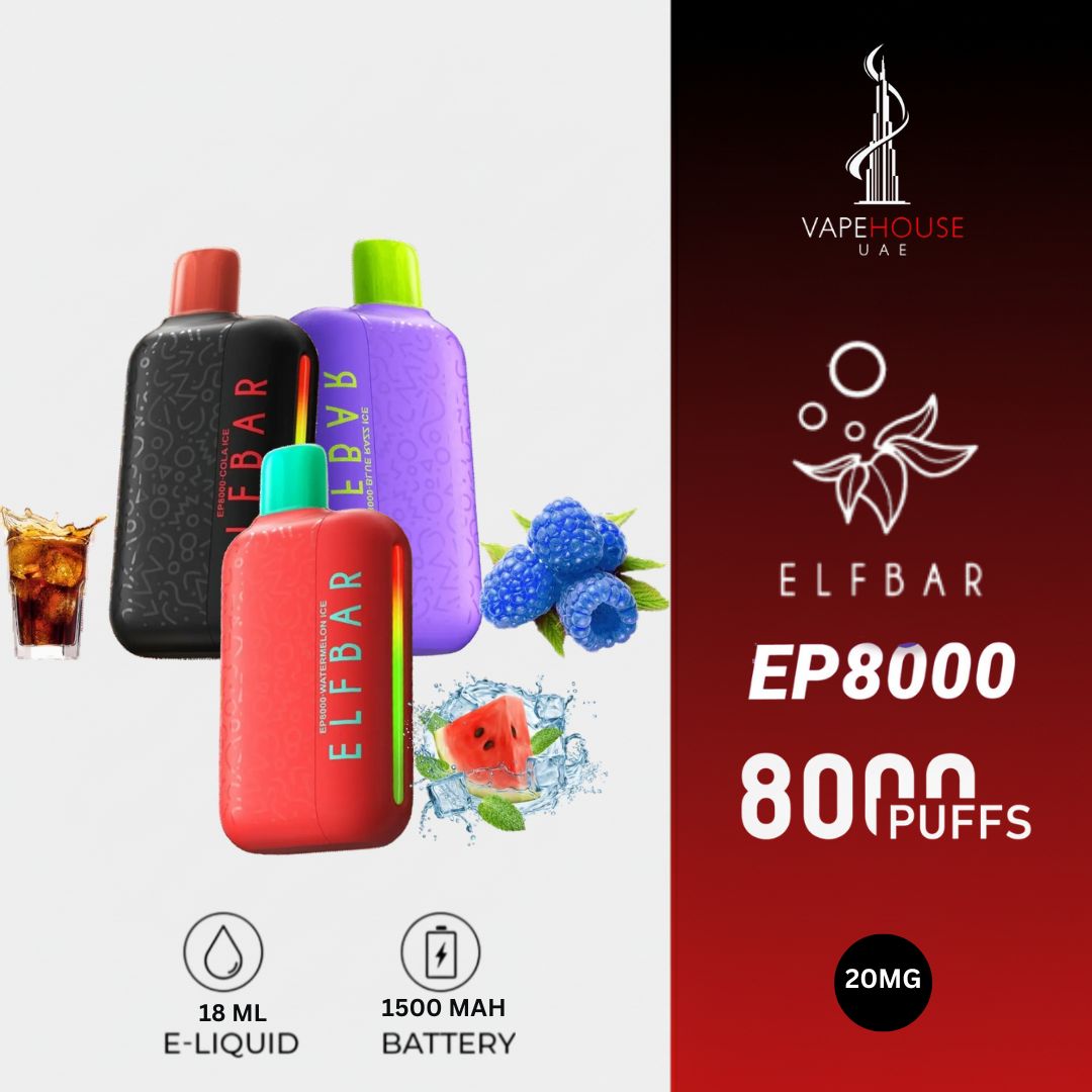 ELF BAR  EP8000 PUFF DISPOSABLE 20MG