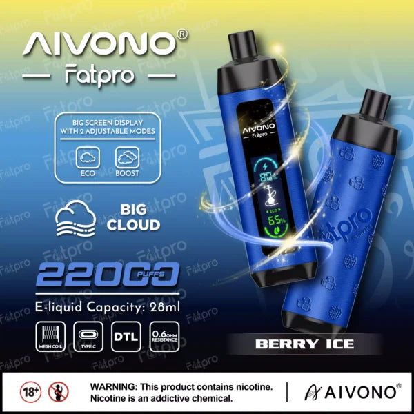 AIVONO FATPRO 2% 22000 PUFF AIVONO FATPRO 2% 22000 PUFF