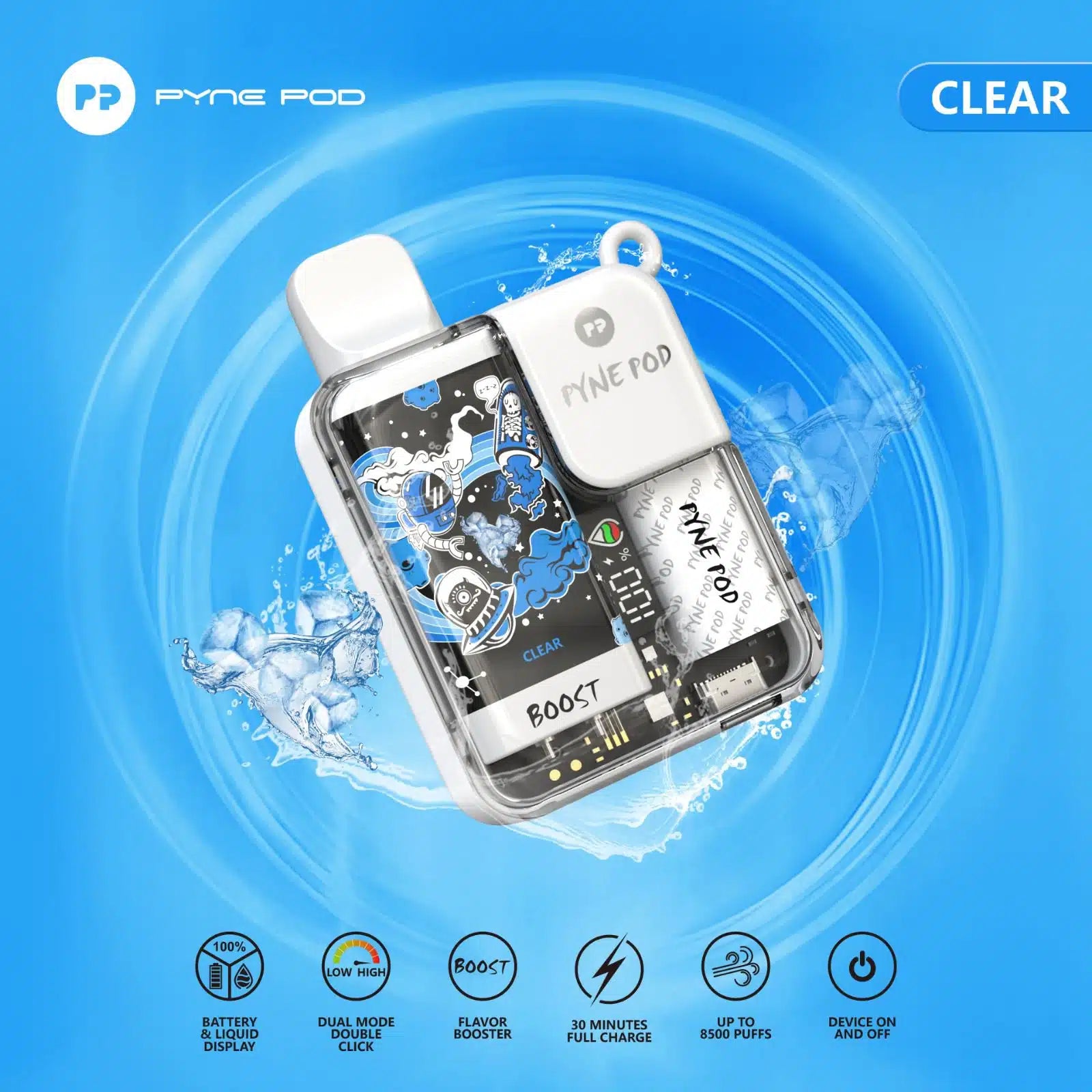 PYNE POD BOOST  VAPE 8500 puff - 50mg