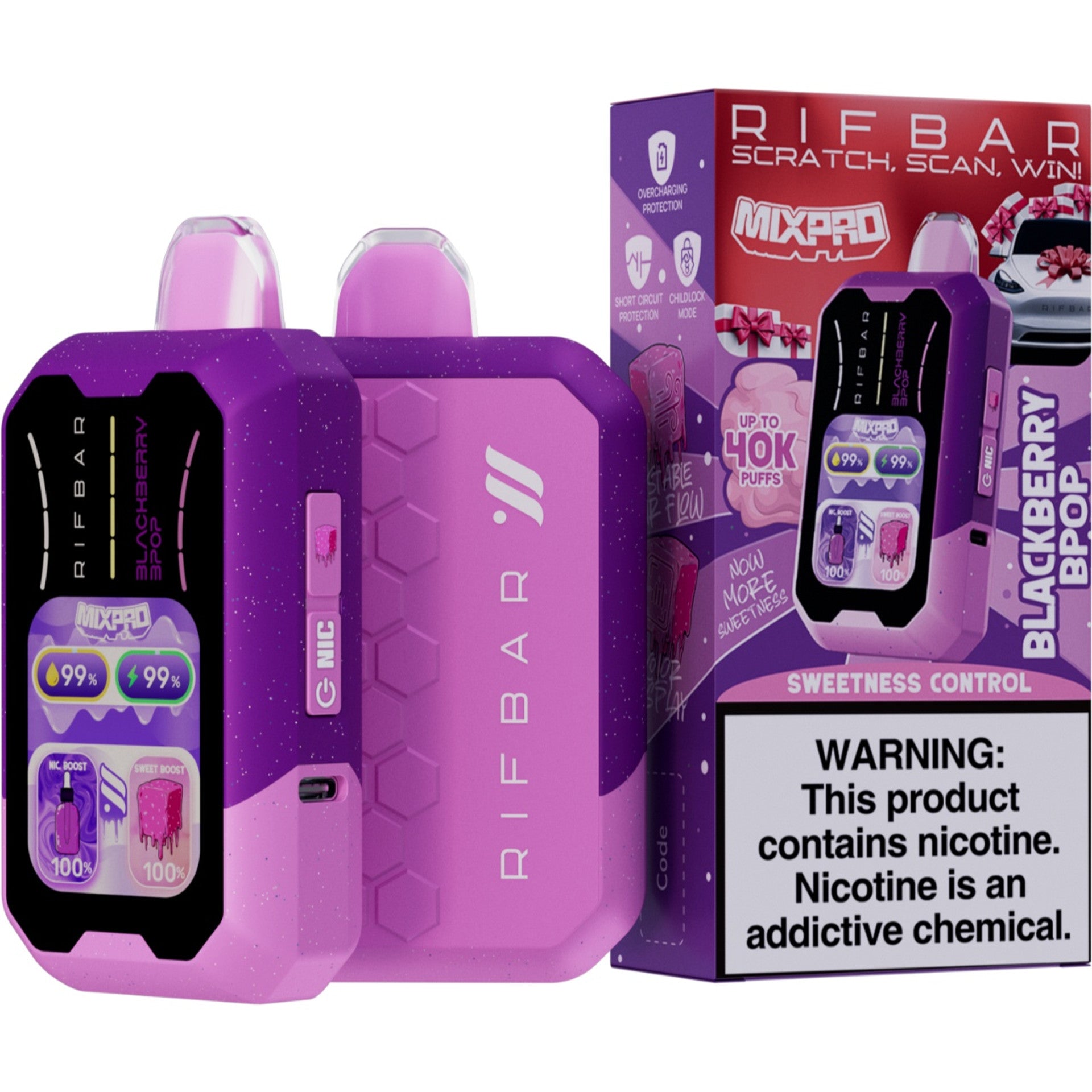 RIFBAR MixPro 40K Disposable Vape – 50mg (5% Nicotine)