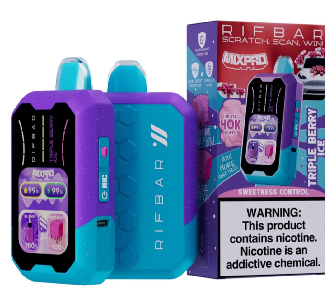 RIFBAR MixPro 40K Disposable Vape – 50mg (5% Nicotine)