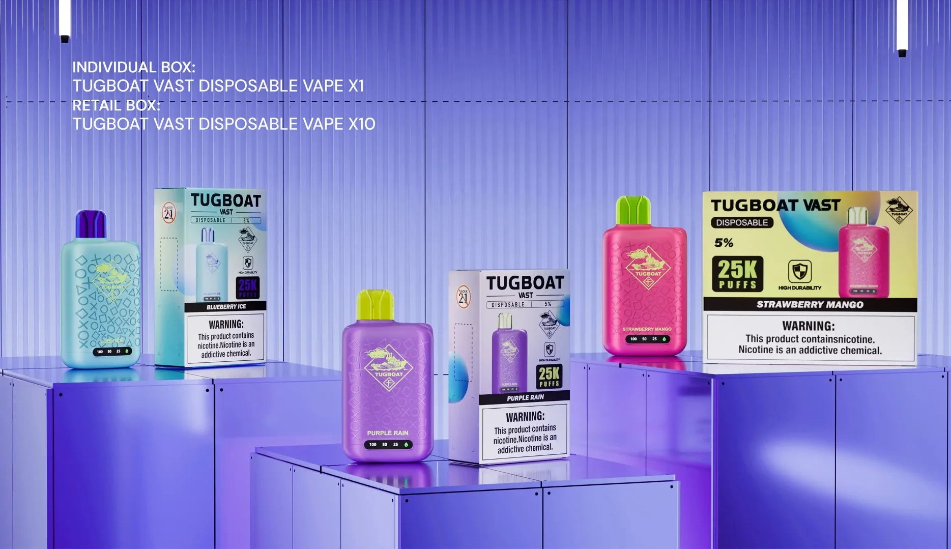 TUGBOAT VAST 25000 PUFFS DISPOSABLE VAPE