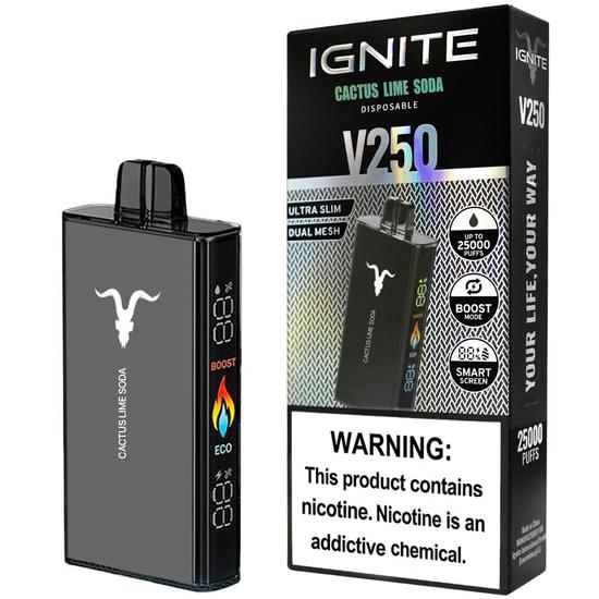 IGNITE V250 DISPOSABLE VAPE DEVICE (25000 PUFFS) IGNITE V250 DISPOSABLE VAPE DEVICE (25000 PUFFS)