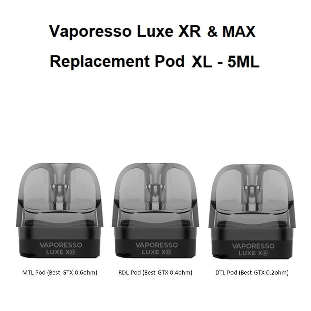 VAPORESSO LUXE XR MAX CARTRIDGES - PODS 5ml VAPORESSO LUXE XR MAX CARTRIDGES - PODS 5ml
