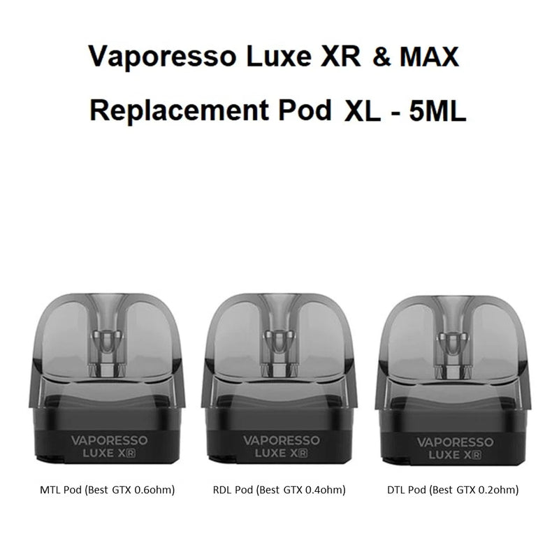 VAPORESSO LUXE XR MAX CARTRIDGES - PODS 5ml